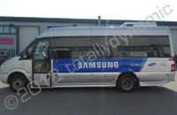 Minibus fleet part-wrapped for the Olympics by Totally Dynamic North London