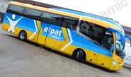 Coach for fully wrapped in EXPATS livery by Totally Dynamic Milton Keynes