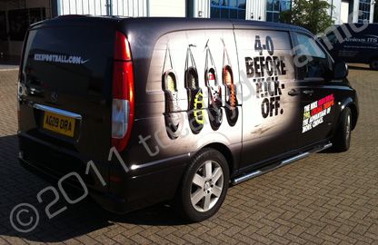 Mercedes Vito van wrapped for Nike Football by Totally Dynamic Southampton