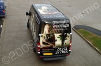 Mercedes van wrapped by Totally Dynamic Leeds/Bradford