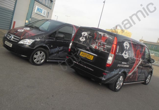 Mercedes Vito van fleet vinyl wrapped for NIKE