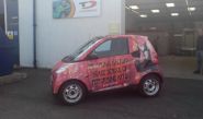 Smart Car - designed and wrapped by Totally Dynamic Central Scotland