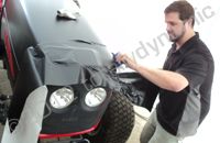 Massey Fergusson tractor fleet fully wrapped in matt black vinyl