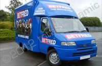 Tote Van fully wrapped in printed vinyl by Totally Dynamic Leeds