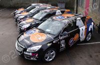 Vauxhall Insignia Sports Tourers wrapped in printed design by Totally Dynamic Leeds/Bradford