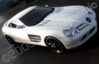 Mercedes SLR wrapped with white carbon fibre effect by Totally Dynamic North London