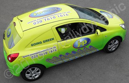 Vauxhall Corsa wrapped by Totally Dynamic North London