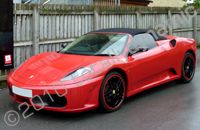Ferrari F430 wrapped red by Totally Dynamic Leeds/Bradford