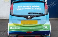 Peugeot ION fully wrapped in printed design by Totally Dynamic Central Scotland