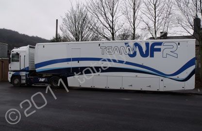 HGV wrapped for Team WFR by Totally Dynamic Leeds/Bradford