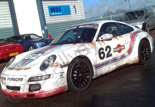 Porsche 997 Bespoke Martini Wrap