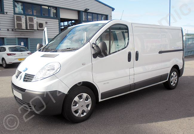 Renault Trafic fully vinyl wrapped in a printed van wrap design for ETS by Totally Dynamic North London