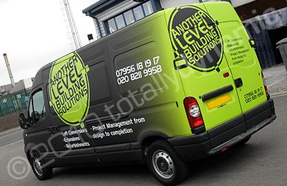 Renault Master LWB HR wrapped in a matt printed design by Totally Dynamic North London