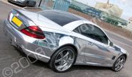 Mercedes SL Chrome wrapped by Totally Dynamic North London