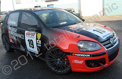 VW Golf fully wrapped in printed design by Totally Dynamic North London