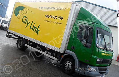 7.5 ton DAF truck and Mercedes Sprinter wrapped for Citylink by Totally Dynamic North London