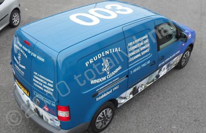 VW Caddy wrapped by Totally Dynamic North London