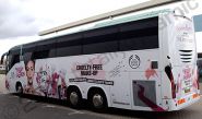 Coach wrapped for The Body Shop by Totally Dynamic South London