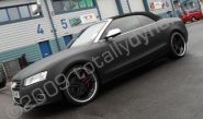 Audi A5 convertible wrapped matt black by Totally Dynamic North London