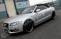 Audi A5 convertible wrapped matt black by Totally Dynamic North London