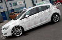Vauxhall wrapped as part of the Vauxhall Ice Skate Event by Totally Dynamic North London