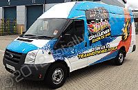 Ford Transit Jumbo fully wrapped in printed design by Totally Dynamic South London