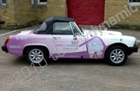 MG Midget wrapped by Totally Dynamic Leeds/Bradford