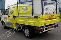 VW T4 Pick-up wrapped for J & P Plumbing by Totally Dynamic North London