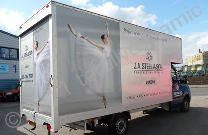 Mercedes Sprinter Luton van wrapped by Totally Dynamic North London