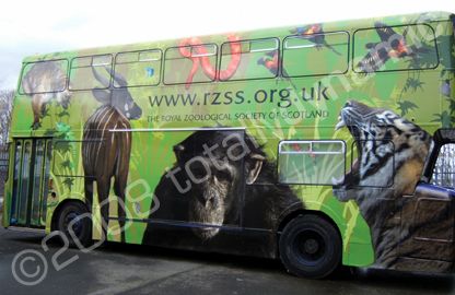 Double Decker bus Wrapped by Totally Dynamic Central Scotland