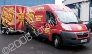 Citroen Relay and trailer wrapped by Totally Dynamic North London