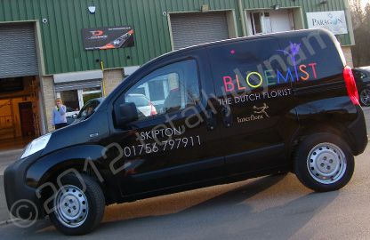 Citroen Berlingo fully wrapped in printed design by Totally Dynamic Leeds