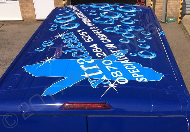 Ford Transit van vinyl wrapped for XtraClean