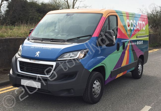 Peugeot Expert vinyl wrapped for Cosatto