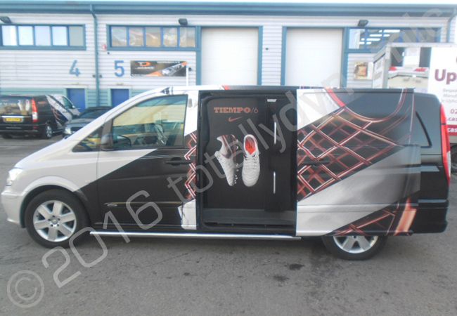 Mercedes Vito vinyl wrapped for NIKE Tiempo