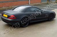 Mercedes SL wrapped matt black by Totally Dynamic Leeds/Bradford